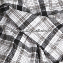 Polyester Cotton Check Stretch Flannel Fabrics